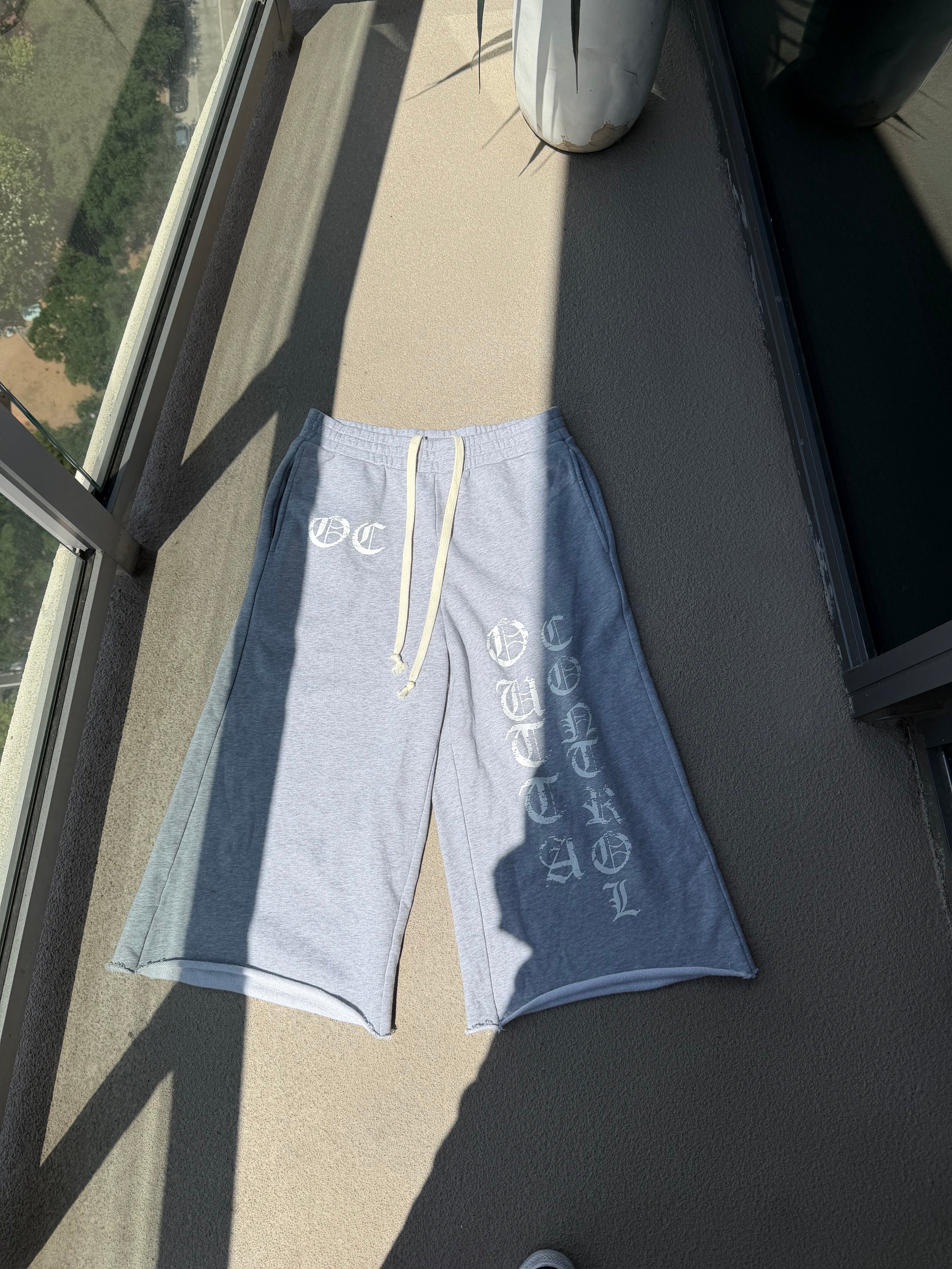 Limited Edition Grey OC Shorts with White Lettering